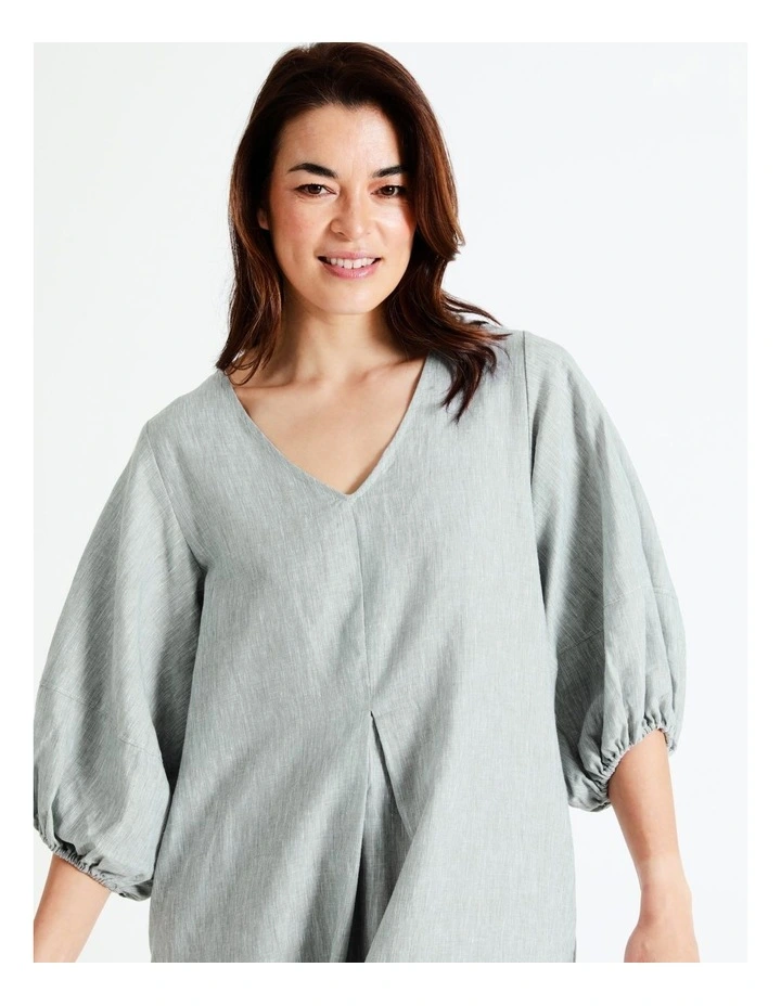 Flash Sale β Regatta European Linen Blend Puff Sleeve Midi π Dress With Pockets In Pine Ash Texture π₯° 5 Flash Sale β Regatta European Linen Blend Puff Sleeve Midi π Dress With Pockets In Pine Ash Texture π₯° - Image 3