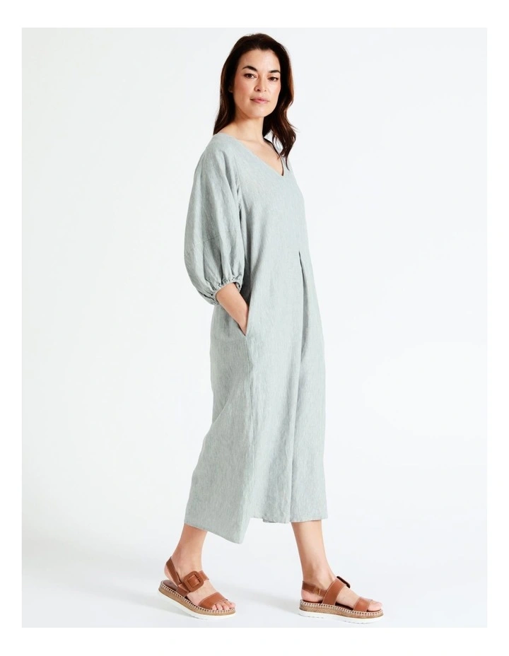 Flash Sale β Regatta European Linen Blend Puff Sleeve Midi π Dress With Pockets In Pine Ash Texture π₯° 8 Flash Sale β Regatta European Linen Blend Puff Sleeve Midi π Dress With Pockets In Pine Ash Texture π₯° - Image 6