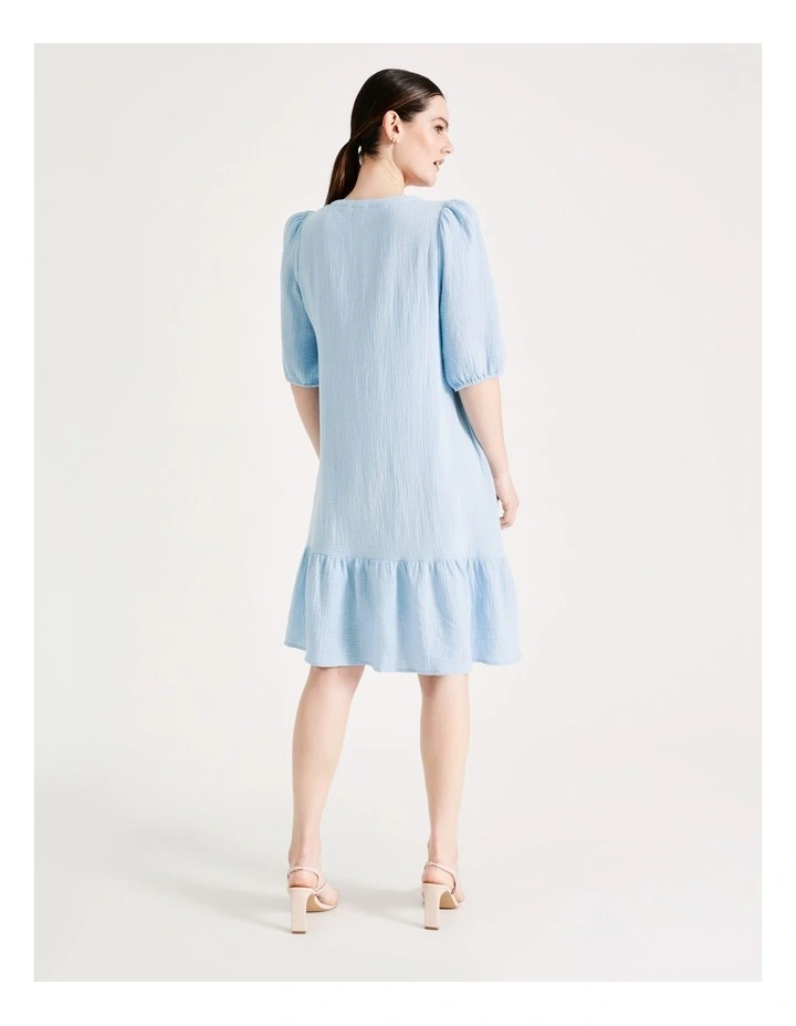 Buy π Vero Moda Natali 2/4 Sleeve π Dress In Blue βοΈ 4 Buy π Vero Moda Natali 2/4 Sleeve π Dress In Blue βοΈ - Image 2