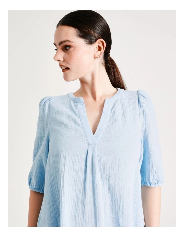 Buy π Vero Moda Natali 2/4 Sleeve π Dress In Blue βοΈ 8 Buy π Vero Moda Natali 2/4 Sleeve π Dress In Blue βοΈ - Image 6