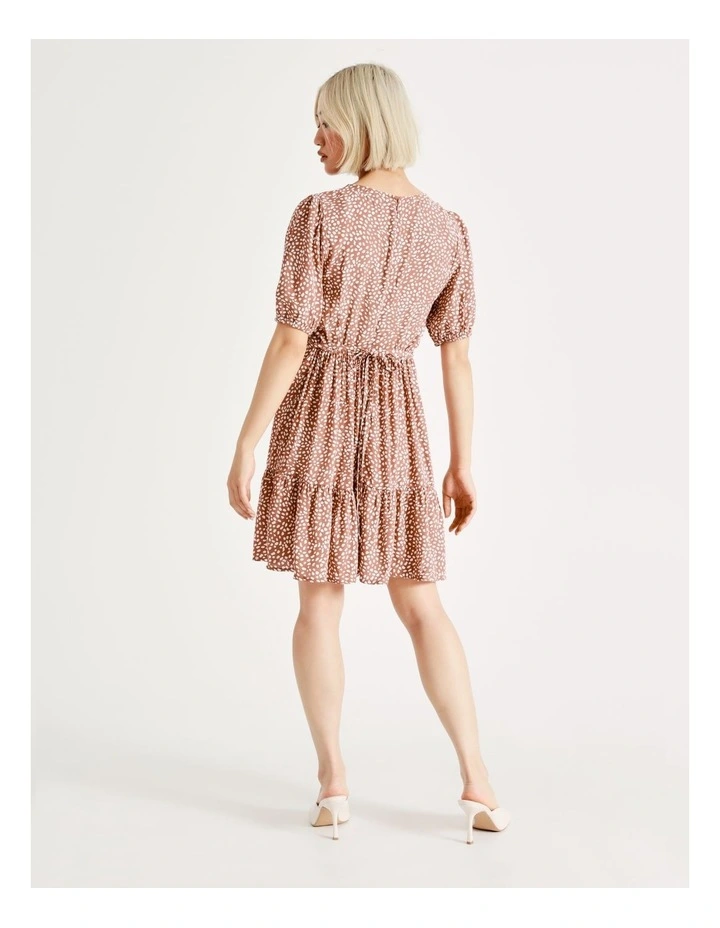 New π Tokito Petite Shirred Bodice Tiered Mini π Dress In Rust/White π 9 New π Tokito Petite Shirred Bodice Tiered Mini π Dress In Rust/White π - Image 7