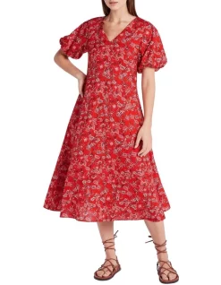 Best reviews of ๐ฅ David Lawrence Miya Linen ๐ Dress In Poppy Multi ๐ฅ