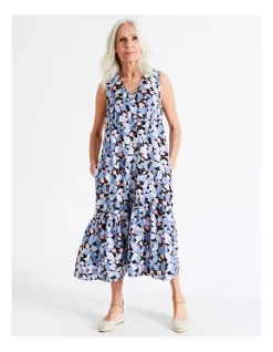 Best reviews of 🥰 Regatta European Linen Blend Sleeveless Button Front 👗 Dress In Navy/Blues/Pink Floral 😍 -Sweetheart Sales Store unnamed file 540