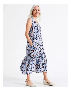 Best reviews of 🥰 Regatta European Linen Blend Sleeveless Button Front 👗 Dress In Navy/Blues/Pink Floral 😍 -Sweetheart Sales Store unnamed file 542