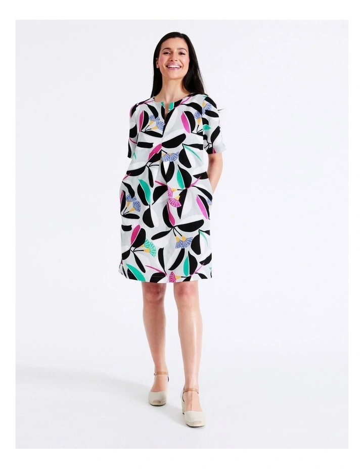 Hot Sale ✔️ Regatta European Linen Blend Short Sleeve 👗 Dress With Pockets Grey Floral 👍 7 Hot Sale ✔️ Regatta European Linen Blend Short Sleeve 👗 Dress With Pockets Grey Floral 👍 - Image 5