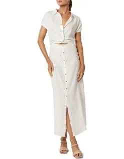 Wholesale 👏 Winona Lulu Button Up 👗 Dress In White 💯