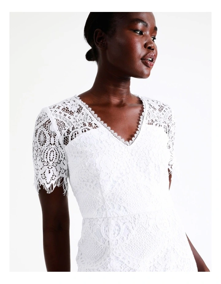Best reviews of β Wayne Cooper V-Neck Lace Midi π Dress In White π 4 Best reviews of β Wayne Cooper V-Neck Lace Midi π Dress In White π - Image 2