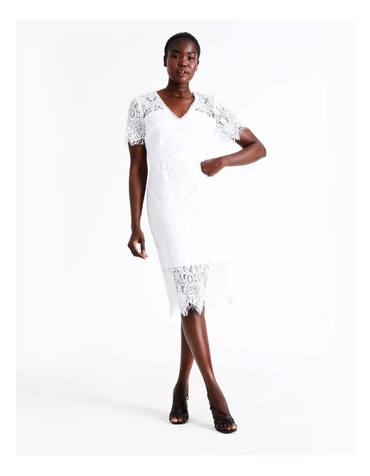 Best reviews of β Wayne Cooper V-Neck Lace Midi π Dress In White π 5 Best reviews of β Wayne Cooper V-Neck Lace Midi π Dress In White π - Image 3