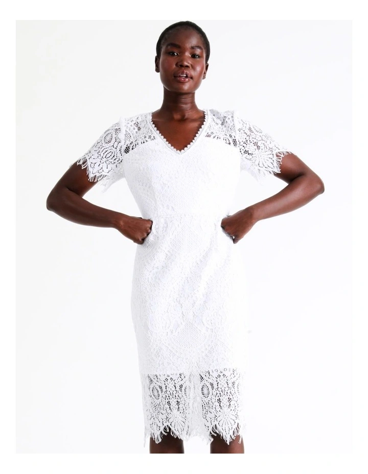 Best reviews of β Wayne Cooper V-Neck Lace Midi π Dress In White π 7 Best reviews of β Wayne Cooper V-Neck Lace Midi π Dress In White π - Image 5