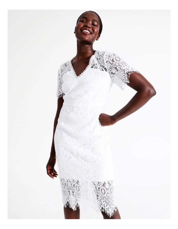 Best reviews of β Wayne Cooper V-Neck Lace Midi π Dress In White π 8 Best reviews of β Wayne Cooper V-Neck Lace Midi π Dress In White π - Image 6