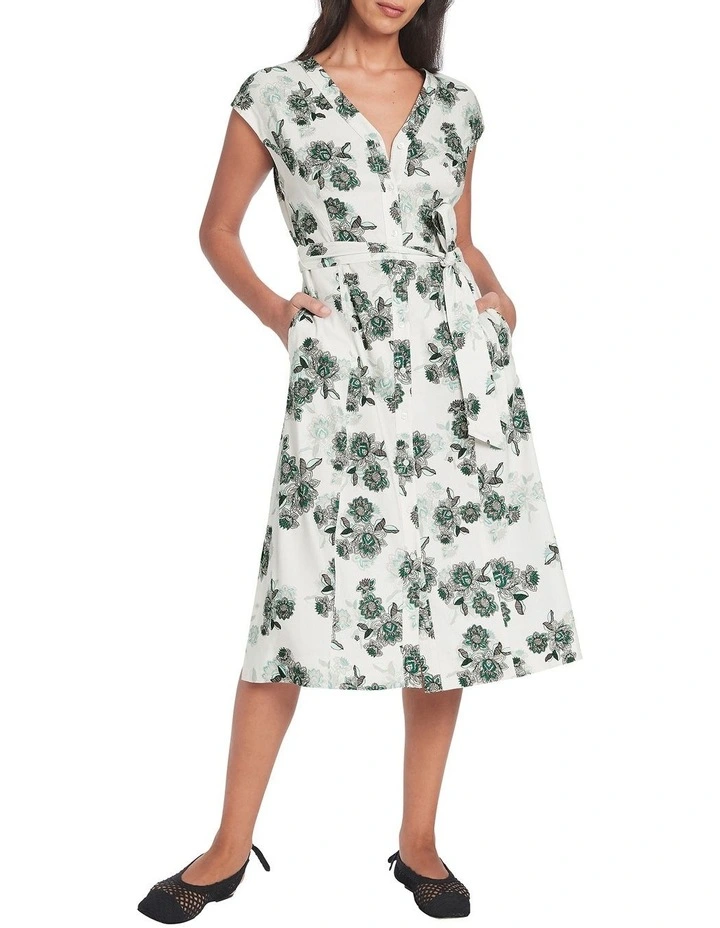 Best Sale π David Lawrence Laisa Stretch Linen π Dress In Ecru Multi π 3 Best Sale π David Lawrence Laisa Stretch Linen π Dress In Ecru Multi π