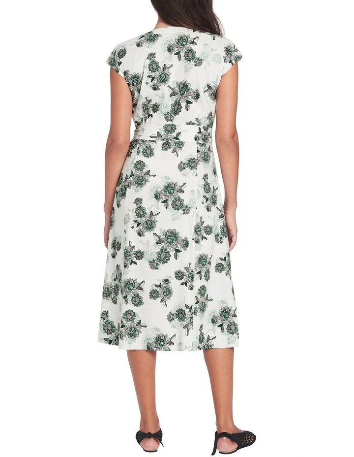 Best Sale π David Lawrence Laisa Stretch Linen π Dress In Ecru Multi π 5 Best Sale π David Lawrence Laisa Stretch Linen π Dress In Ecru Multi π - Image 3