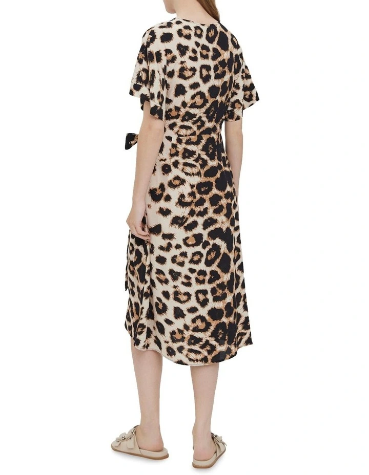 Best deal π― Vero Moda Ulina 2/4 Sleeve Calf Wrap π Dress In Dew Aop π― 4 Best deal π― Vero Moda Ulina 2/4 Sleeve Calf Wrap π Dress In Dew Aop π― - Image 2