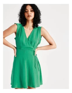 Best deal 😍 Vero Moda Natali Sleeveless Cotton 👗 Dress In Holly Green 🎁 -Sweetheart Sales Store unnamed file 628