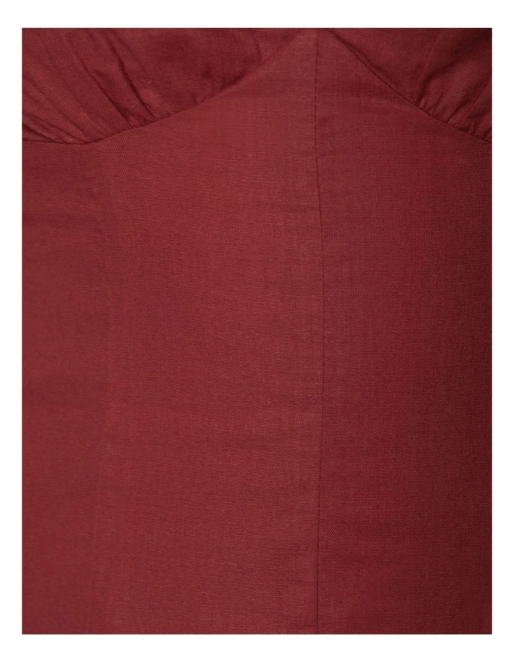 Budget π Pilgrim Bonnie Midi π Dress In Burgundy π 8 Budget π Pilgrim Bonnie Midi π Dress In Burgundy π - Image 6