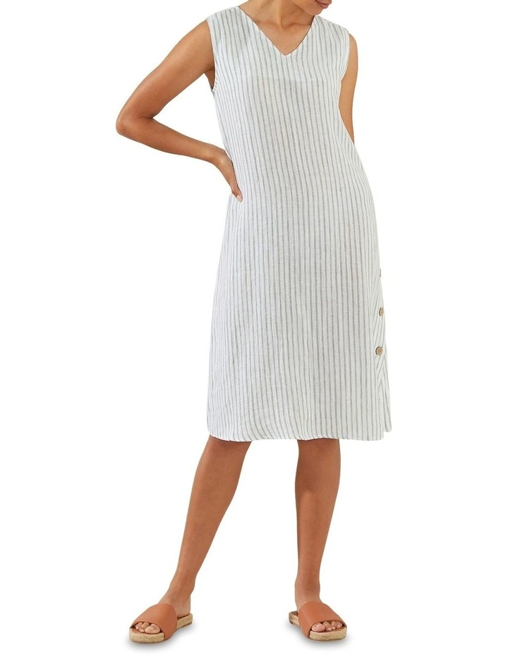 Cheap π Yarra Trail Side Button π Dress In Apple Green And White Stripe π 3 Cheap π Yarra Trail Side Button π Dress In Apple Green And White Stripe π