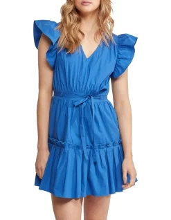 Best deal π€© Oxford Claughda Cotton Poplin Mini π Dress In Blue π