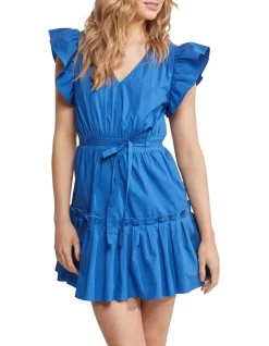 Best deal 🤩 Oxford Claughda Cotton Poplin Mini 👗 Dress In Blue 😉 -Sweetheart Sales Store unnamed file 726