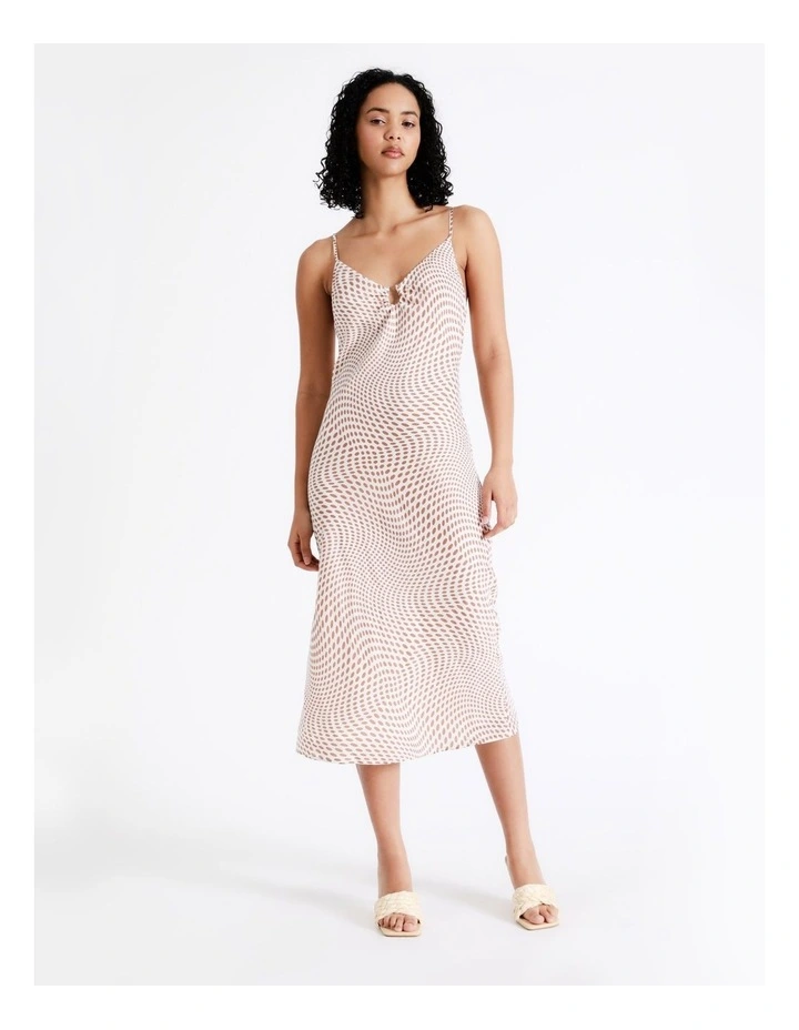 Outlet ๐ Miss Shop Ring Detail ๐จ Hammered Satin Slip Midi ๐ Dress In Brown ๐ 3 Outlet ๐ Miss Shop Ring Detail ๐จ Hammered Satin Slip Midi ๐ Dress In Brown ๐