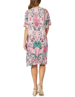 Brand new 🌟 Hammock & Vine Tea Garden V Neck 👗 Dress In Pink Multi 🎁 -Sweetheart Sales Store unnamed file 784