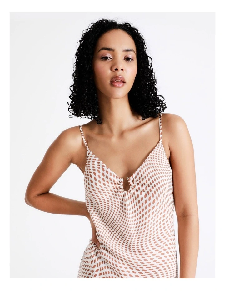 Outlet ๐ Miss Shop Ring Detail ๐จ Hammered Satin Slip Midi ๐ Dress In Brown ๐ 4 Outlet ๐ Miss Shop Ring Detail ๐จ Hammered Satin Slip Midi ๐ Dress In Brown ๐ - Image 2