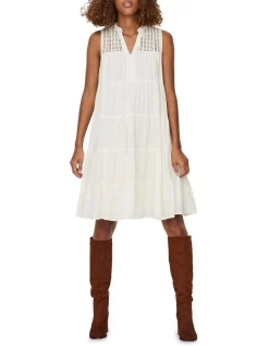 Cheapest ⭐ Vero Moda Loretta Cotton Embroidered Sleeveless 👗 Dress White 🎉 -Sweetheart Sales Store unnamed file 806