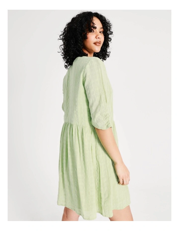 Brand new β€οΈ Vero Moda Louisa V-Neck Cotton π Dress In Nile Green π 7 Brand new β€οΈ Vero Moda Louisa V-Neck Cotton π Dress In Nile Green π - Image 5