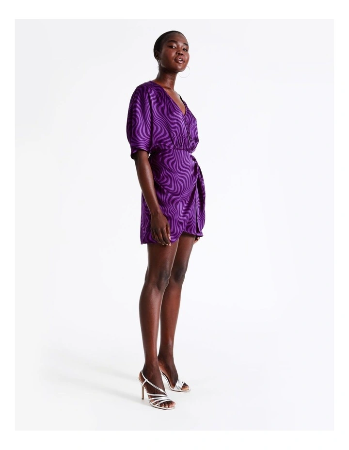 Best reviews of β¨ Wayne Cooper Satin Wrap Short Sleeve Mini π Dress In Purple π 6 Best reviews of β¨ Wayne Cooper Satin Wrap Short Sleeve Mini π Dress In Purple π - Image 4