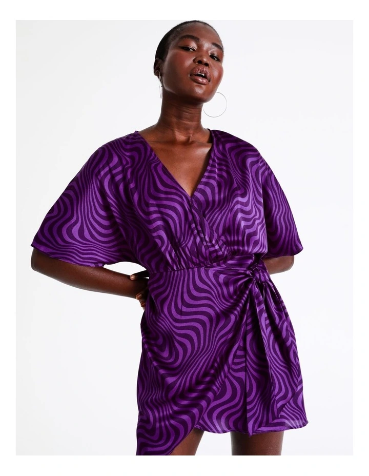 Best reviews of β¨ Wayne Cooper Satin Wrap Short Sleeve Mini π Dress In Purple π 9 Best reviews of β¨ Wayne Cooper Satin Wrap Short Sleeve Mini π Dress In Purple π - Image 7