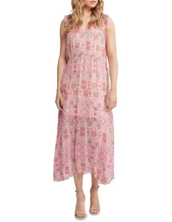 Top 10 🥰 Oxford Alena Floral Printed 👗 Dress In Pink 😀