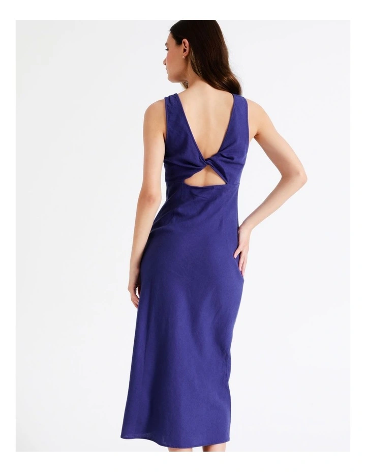 Discount π― Miss Shop Linen Knot Detail Midi π Dress In Indigo β¨ 9 Discount π― Miss Shop Linen Knot Detail Midi π Dress In Indigo β¨ - Image 7