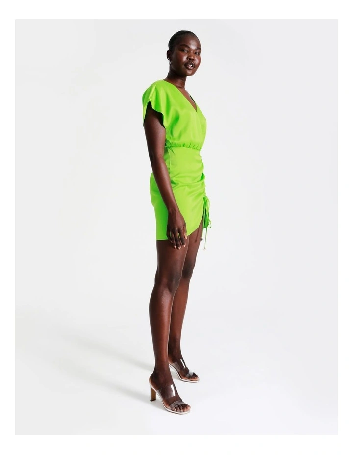 Hot Sale π€© Wayne Cooper Ruched Satin Mini π Dress In Lime β¨ 8 Hot Sale π€© Wayne Cooper Ruched Satin Mini π Dress In Lime β¨ - Image 6