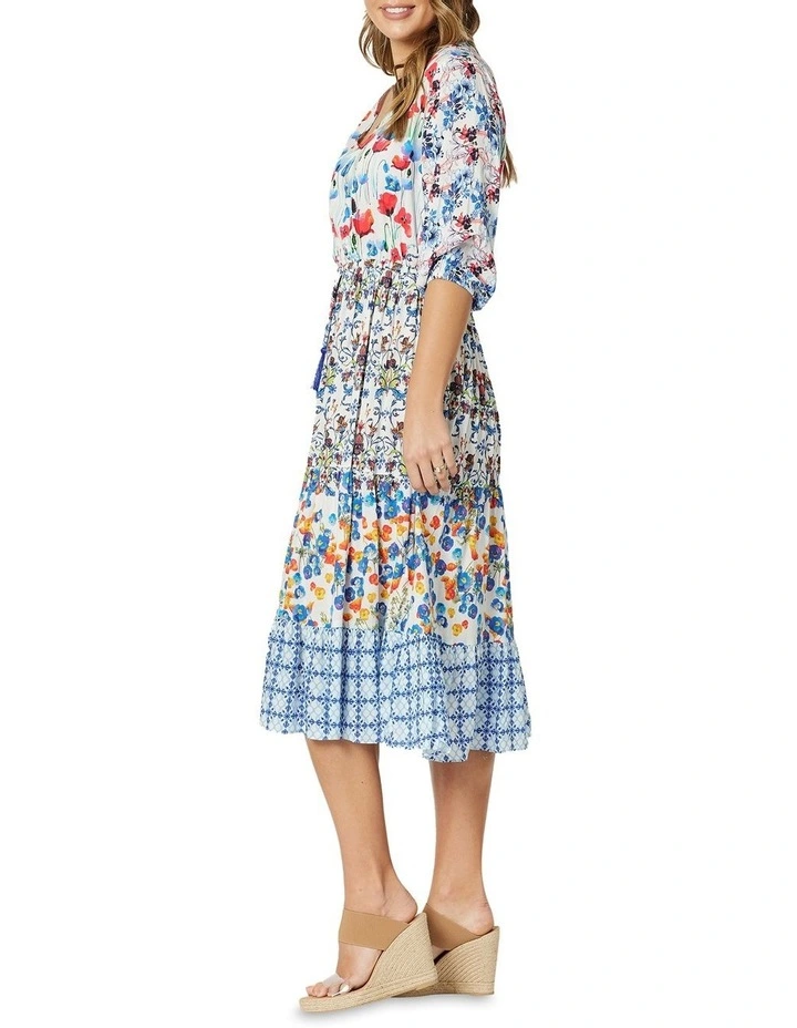 Coupon π Hammock & Vine Poppy Print Layered π Dress In Blue Multi π€© 4 Coupon π Hammock & Vine Poppy Print Layered π Dress In Blue Multi π€© - Image 2