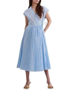 Promo ๐ Y.A.S Wilma Midi ๐ Dress In Skyway โญ