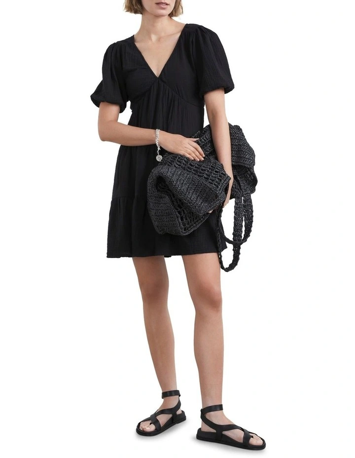 Hot Sale π French Connection Cotton Crinkle Puff Sleeve π Dress In Back β¨ 5 Hot Sale π French Connection Cotton Crinkle Puff Sleeve π Dress In Back β¨ - Image 3