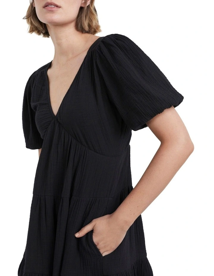 Hot Sale π French Connection Cotton Crinkle Puff Sleeve π Dress In Back β¨ 6 Hot Sale π French Connection Cotton Crinkle Puff Sleeve π Dress In Back β¨ - Image 4