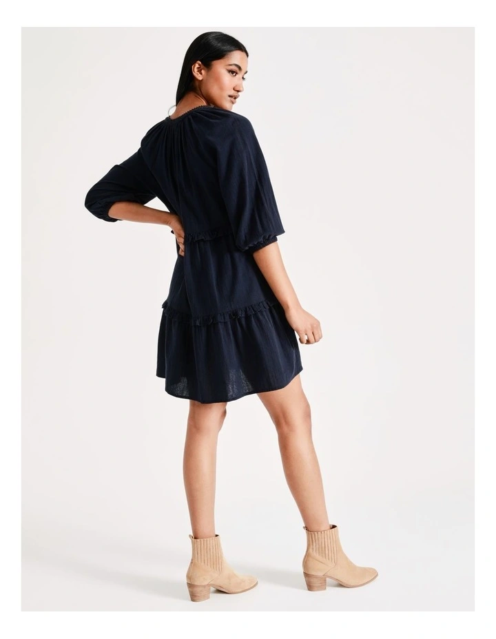 Deals π Vero Moda Line Frill Cotton Tunic In Navy Blazer π 5 Deals π Vero Moda Line Frill Cotton Tunic In Navy Blazer π - Image 3