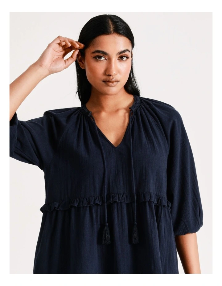 Deals π Vero Moda Line Frill Cotton Tunic In Navy Blazer π 7 Deals π Vero Moda Line Frill Cotton Tunic In Navy Blazer π - Image 5
